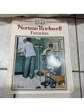 Norman Rockwell No Swimming Vintage Art Print 1979 Large Poster Framing